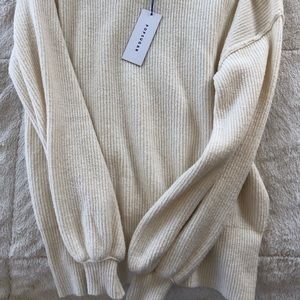 Cozy white sweater from popsugar